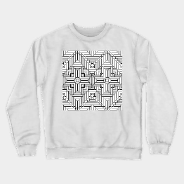 Optical Illusive Tiles Crewneck Sweatshirt by justrachna